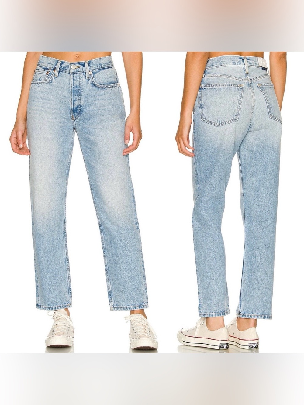 RE/DONE 70S STOVE PIPE JEAN NAF style 190-3WSTV27 waist 26”